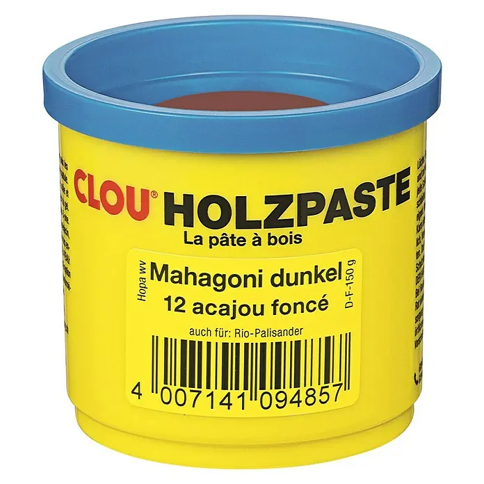 Clou Holzpaste - Mahagoni dunkel, 150 g - Vorderansicht