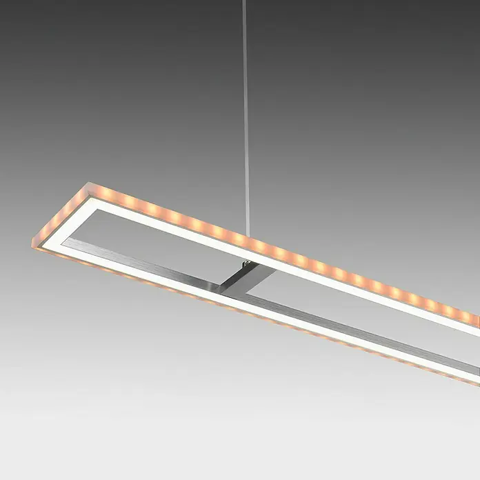 LeuchtenDirekt LED-Pendelleuchte Felix - 35 W, Stahl, Mehrfarbig - Stimmungsaufnahme