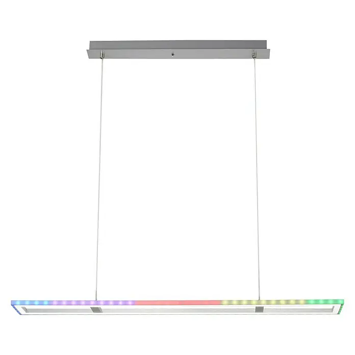 LeuchtenDirekt LED-Pendelleuchte Felix - 35 W, Stahl, Mehrfarbig - Vorderansicht