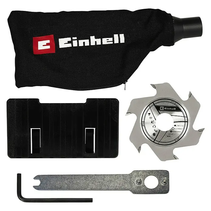 Einhell Power X-Change Akku-Flachdübelfräse TE-BJ 18 Li - Solo - 18 V, Ohne Akku, Leerlaufdrehzahl: 6.500 U/min - Ansicht von oben