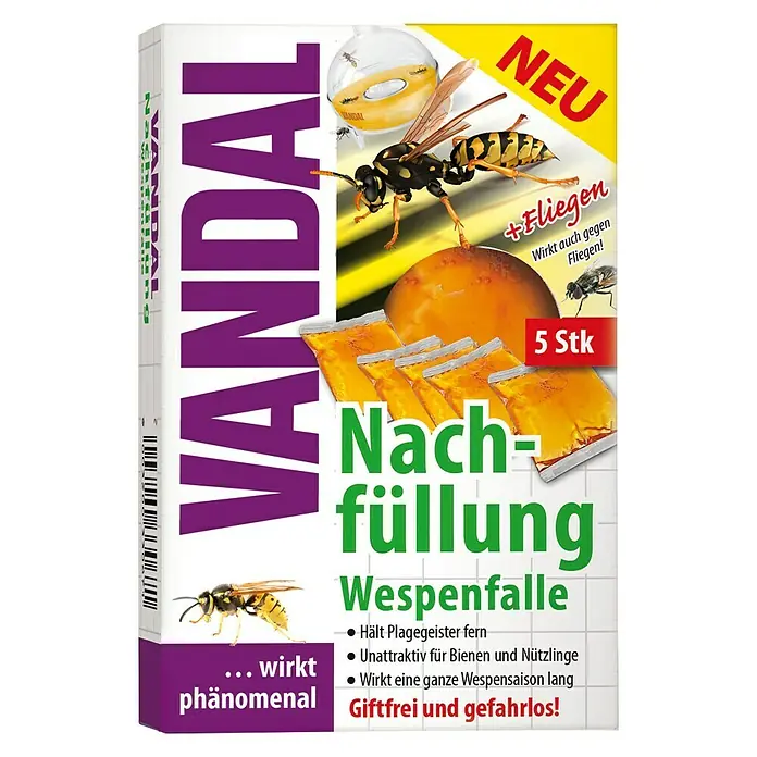 Vandal Wespenfallen-Lockstoff - 5 Stk. - Vorderansicht