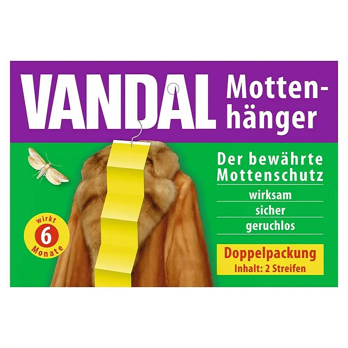 Vandal Mottenschutz-Hänger - 2 Stk., Geeignet für: Kleidermotten - Vorderansicht