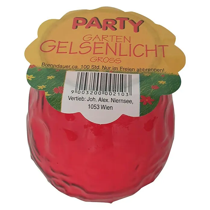 Vandal Dekokerze Gross - Bunt, Material: Glas - Diagonale Ansicht