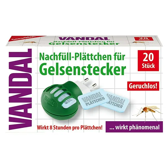Vandal Gelsenstecker Nachfüllpackung - Inhalt: 20 Stk., Schutz gegen: Schädlinge - Vorderansicht