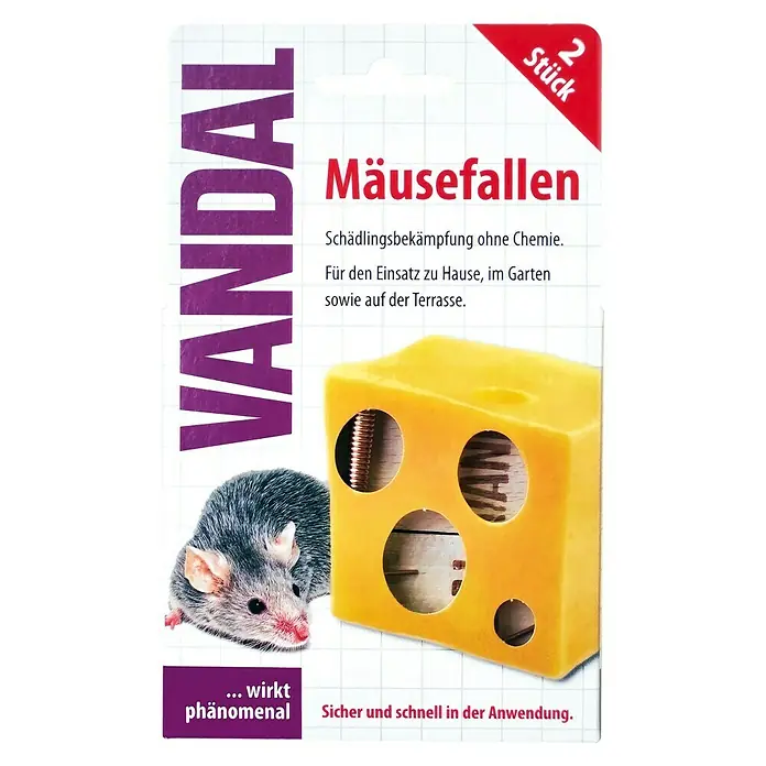 Vandal Mausefalle - Inhalt: 2 Stk., Anwendungsfertig - Vorderansicht
