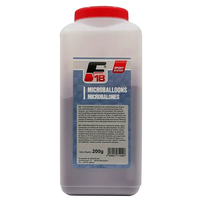 F18 Füllstoff Aeroball Phenolharz-Mikroballons - 200 g, Epoxidharz, Braun - Vorderansicht