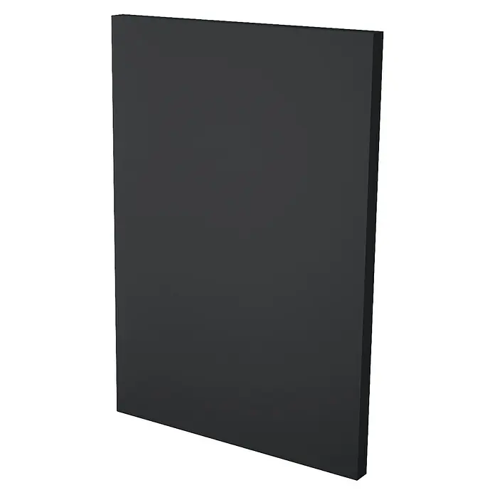 Top Elba Elemento lateral mueble cocina - An x Al: 35 x 90 cm, Negro mate - Vista angular