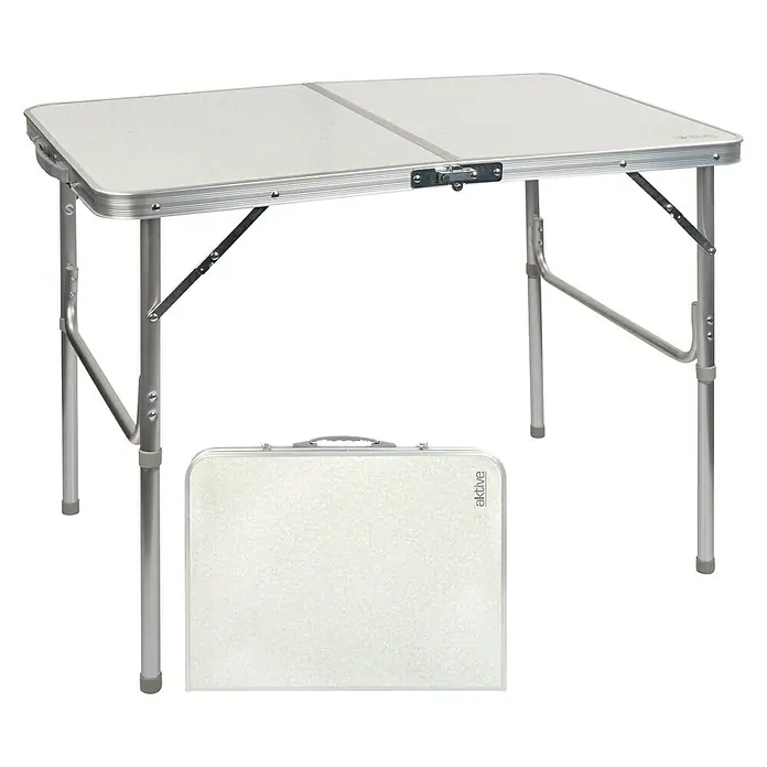 Aktive Mesa plegable - L x An: 90 x 60 cm, Madera - Vista angular