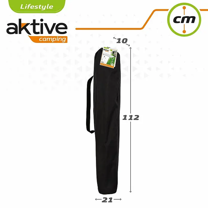 Aktive Mesa plegable - L x An: 110 x 70 cm, Aluminio - Dibujo técnico