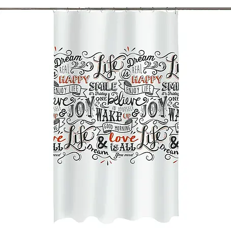 Spirella  Cortina de baño textil Love&Joy