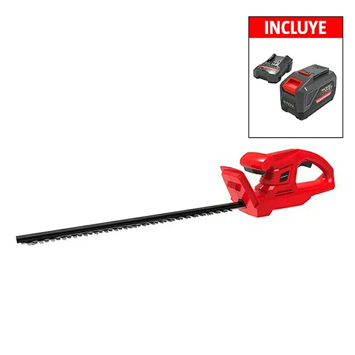 Powerworks Cortasetos de batería P24HT - 24 V, Iones de litio, 1 batería - Vista angular