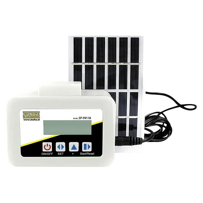 Bewässerungs-Set inkl. umfangreichen Zubehör - Solarbetrieben - Vorderansicht