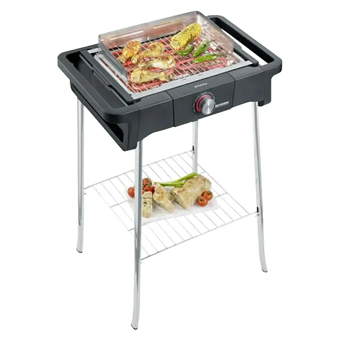 Severin Električni roštilj PG 8124 Style Evo S - 2,5 kW, Dimenzija rešetke za pečenje: 41,5 x 24 cm - Dijagonalni pogled