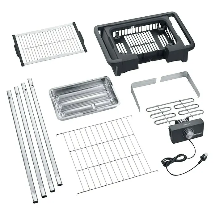 Severin Električni roštilj PG 8124 Style Evo S - 2,5 kW, Dimenzija rešetke za pečenje: 41,5 x 24 cm - Dijagonalni pogled