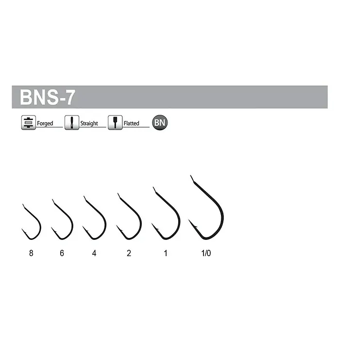 Tubertini Anzuelo de pesca Senshi BNS-7 T.8 - 25 uds., Pez objetivo: Pez depredador