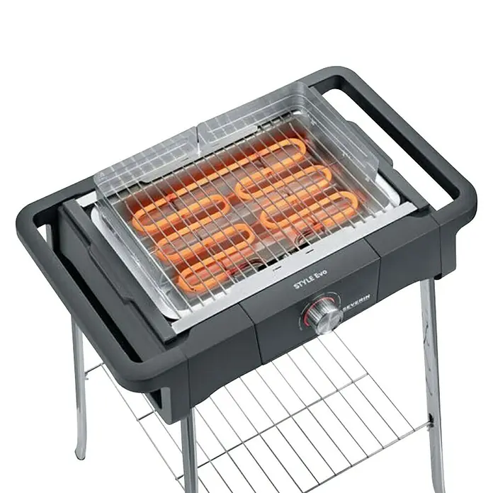 Severin Električni roštilj PG 8124 Style Evo S - 2,5 kW, Dimenzija rešetke za pečenje: 41,5 x 24 cm - Detaljan prikaz