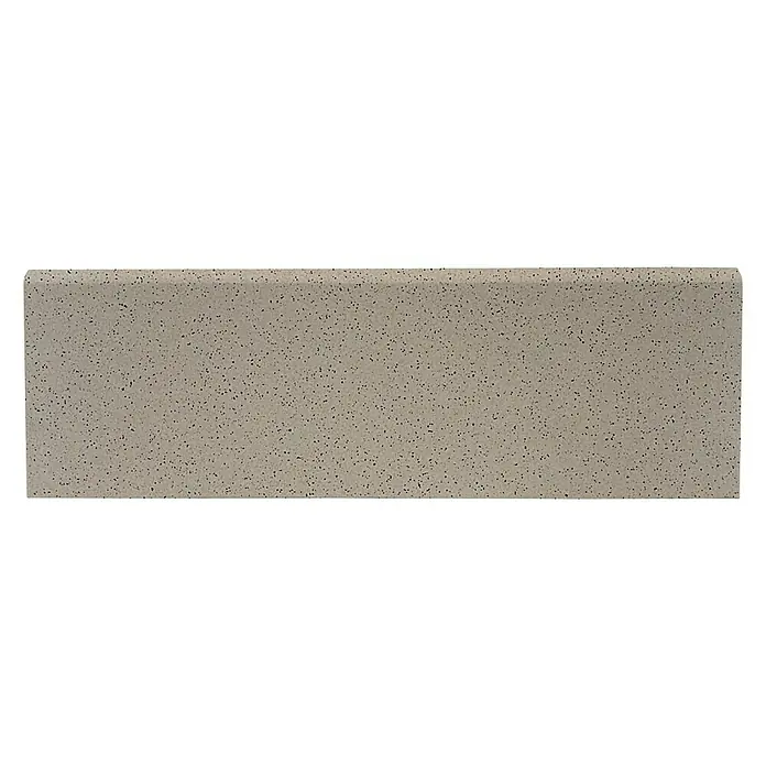 Sockelfliese Acapulco - 10 x 30 cm, Grau, Matt - Vorderansicht