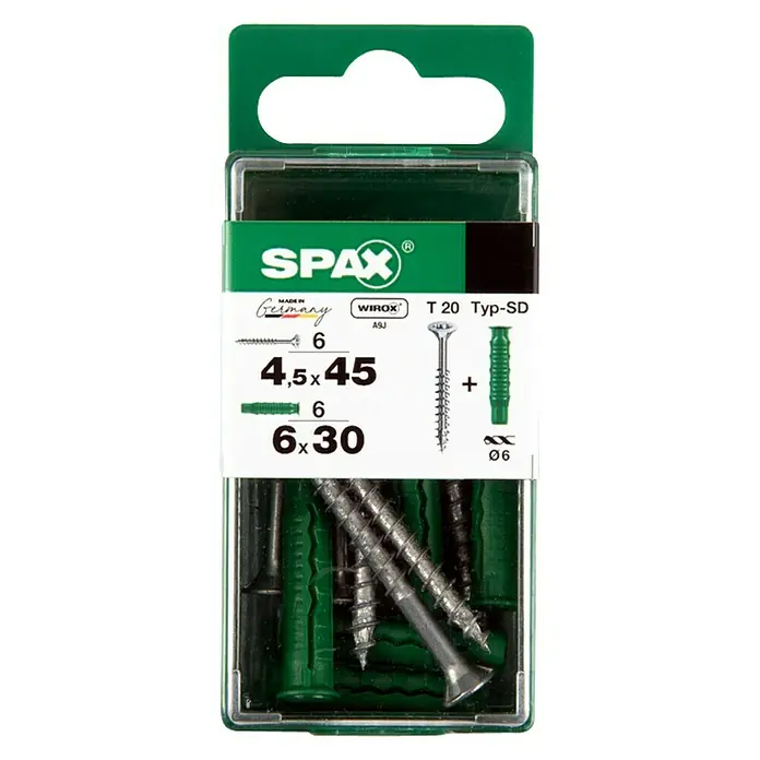 Spax Universalschraube T-Star plus - Ø x L: 3,5 x 12 mm, Vollgewinde, 25 Stk. - Vorderansicht