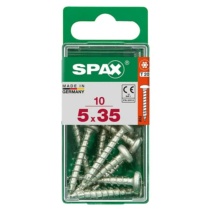 Spax Spenglerschraube T-Star plus - Ø x L: 4,5 x 35 mm, T-Star plus, 15 Stk. - Vorderansicht