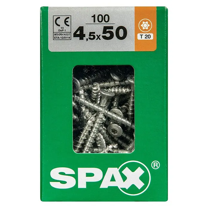Spax Spenglerschraube T-Star plus - Ø x L: 4,5 x 35 mm, T-Star plus, 15 Stk. - Vorderansicht