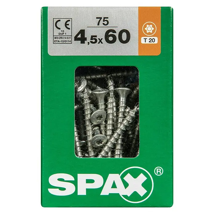 Spax Universalschraube T-Star plus - Ø x L: 3,5 x 12 mm, Vollgewinde, 25 Stk. - Vorderansicht