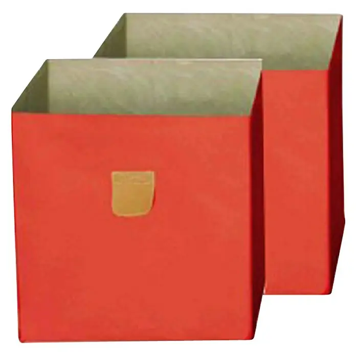 Phönix Aufbewahrungsbox Stor It - L x B x H: 34 x 34 x 34 cm, Polyester-Canvas, Orange - Vorderansicht
