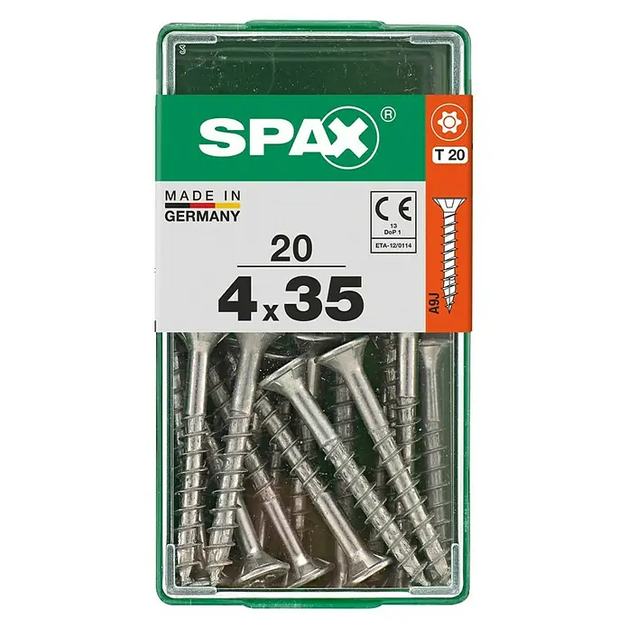 Spax Universalschraube T-Star plus - Ø x L: 3,5 x 12 mm, Vollgewinde, 25 Stk. - Vorderansicht