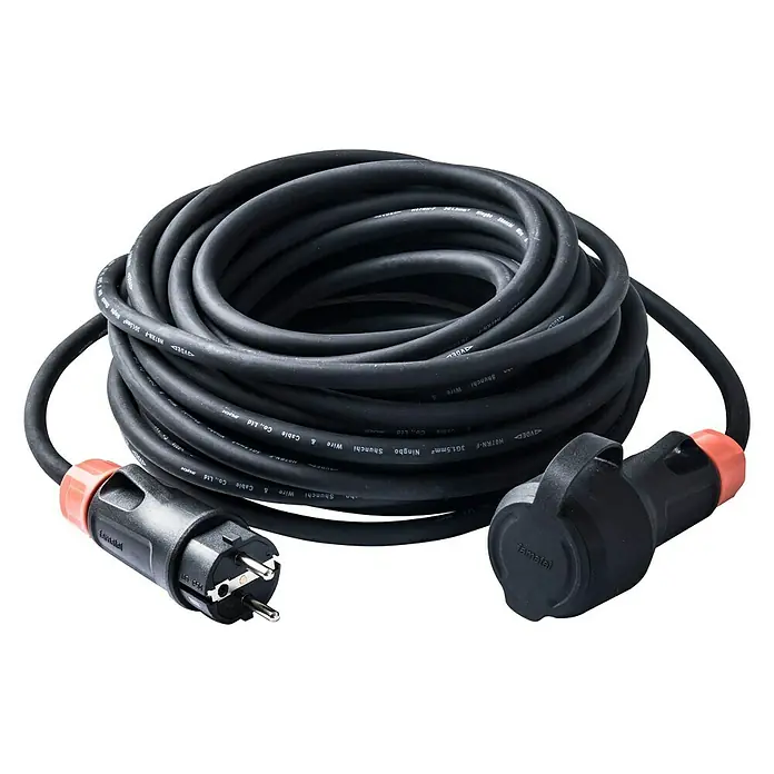 Famatel Alargo 2P+T - Negro/Rojo, 15 m, H07RN-F - Vista frontal