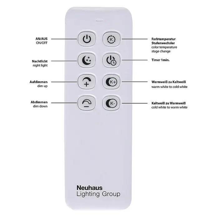 LeuchtenDirekt LED stropna svjetiljka Iven - 40 W, D x Š x V: 110 x 25 x 7 cm, Čelik, Topla bijela - Pogled sprijeda