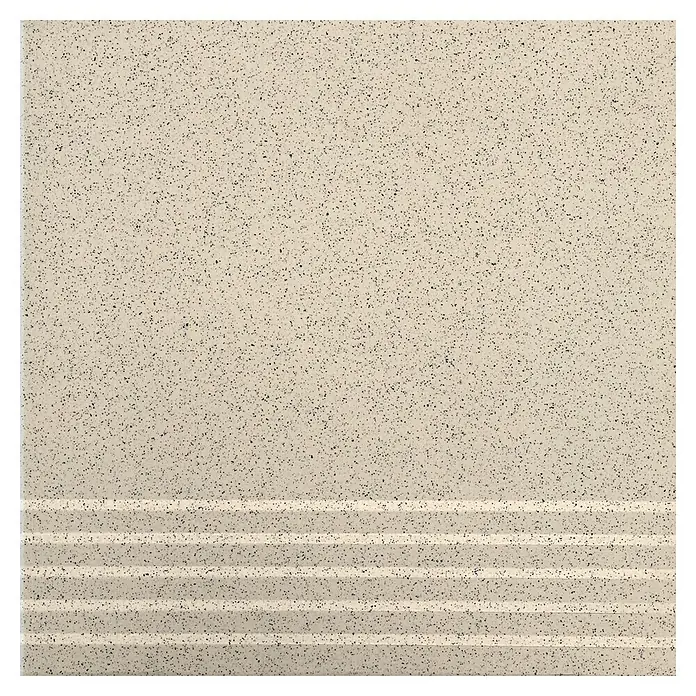 Stufen- & Abdeckplatte Pompei - 30 x 30 cm, Sand, Matt - Draufsicht