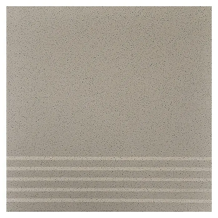 Stufen- & Abdeckplatte Acapulco - 30 x 30 cm, Grau, Matt - Draufsicht