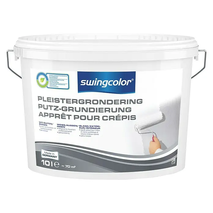 swingcolor Pleistergrond - Wit, 10 l - Vooraanzicht