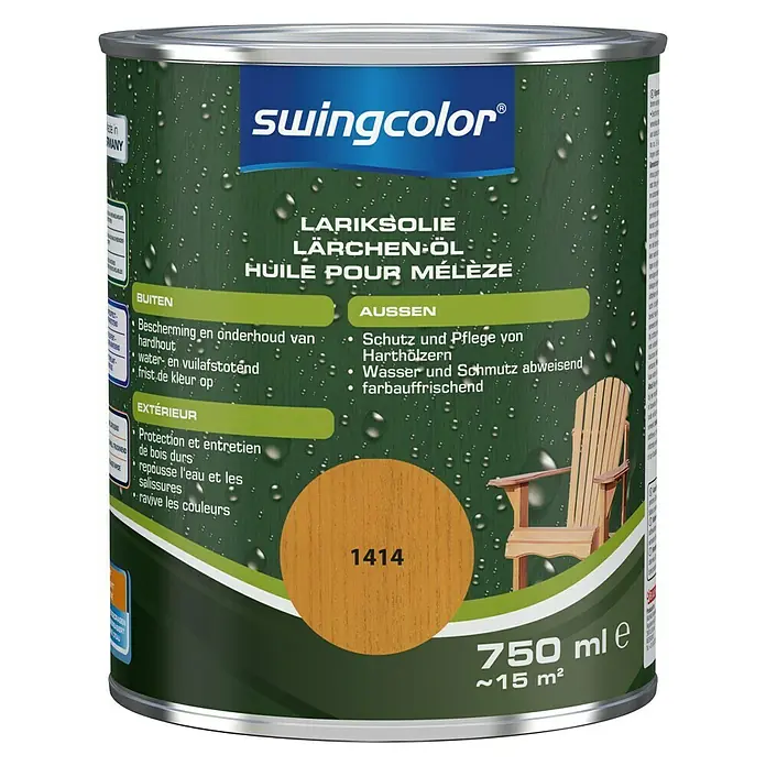 swingcolor Lariksolie - Lariks, 750 ml, Zijdemat - Vooraanzicht