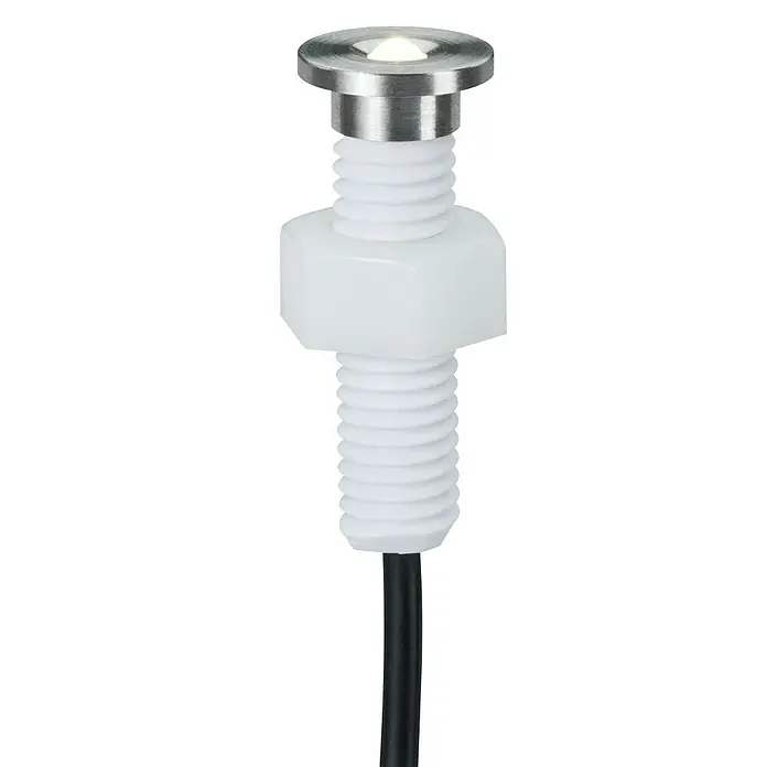 Paulmann Plug & Shine LED-Gartenspot-Set Micro Pen II - 0,22 W, Anzahl Leuchtmittel: 5 Stk., Silber - Vorderansicht