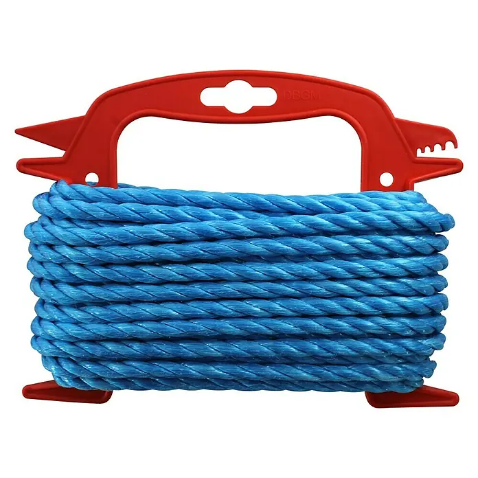 Stabilit PP-Seil - Ø x L: 8 mm x 10 m, Polypropylen, Blau, 3-schäftig gedreht - Vorderansicht