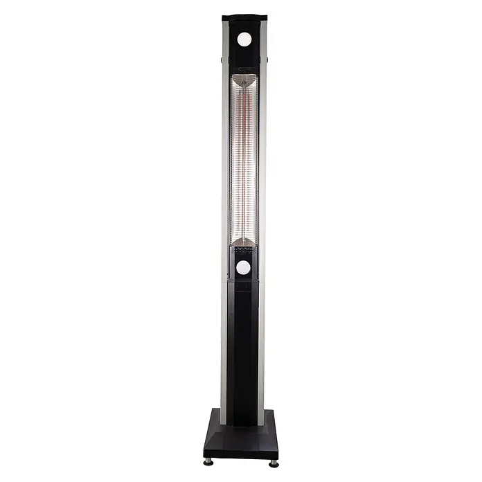 Scheppach Infrarot-Heizstrahler EPHS1800 - 600 W - 1.800 W, Schwarz, Höhe: 37 cm - Vorderansicht
