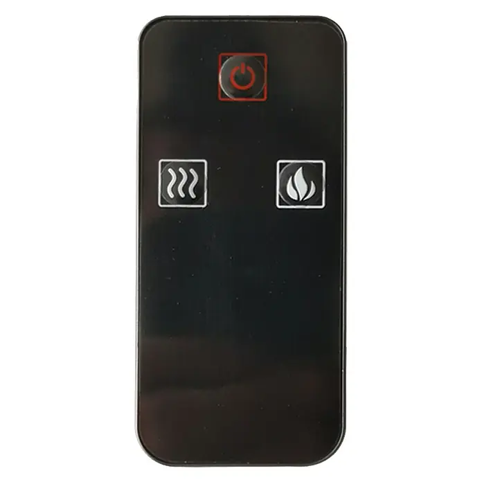 Voltomat HEATING Električni kamin Modern - Bijelo-crno, 1.500 W, 32,9 x 70,6 x 99 cm - Pogled sprijeda