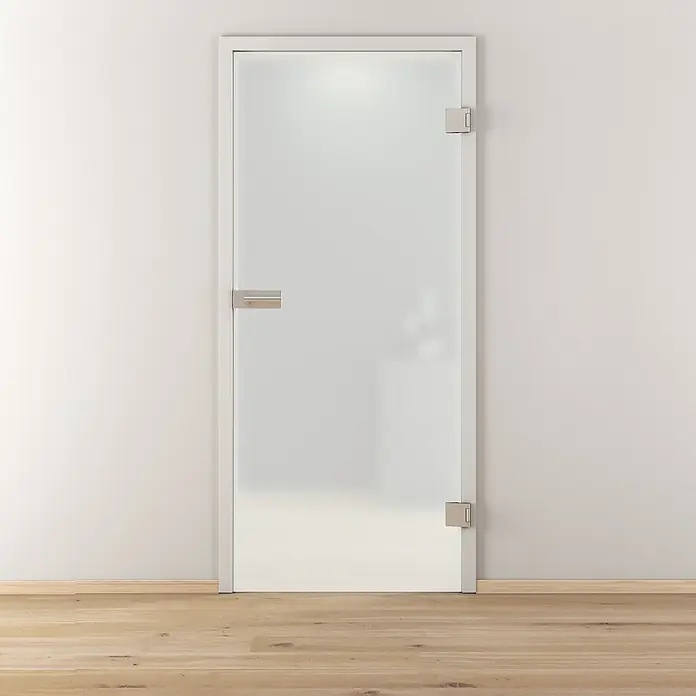 Diamond Doors Glasdrehtür 603 - 834 x 1.972 mm, DIN Anschlag: Links/Rechts, Verbundsicherheitsglas (VSG), Mattiert - Stimmungsaufnahme