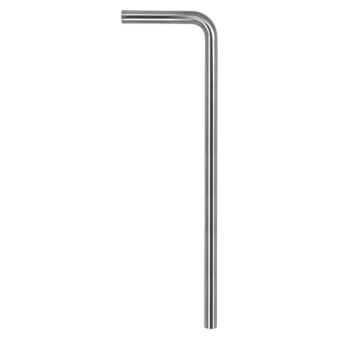 Differnz Vloerbuis - Buisdiameter: 32 mm, Lengte: 75 cm, Mat Chroom - Vooraanzicht