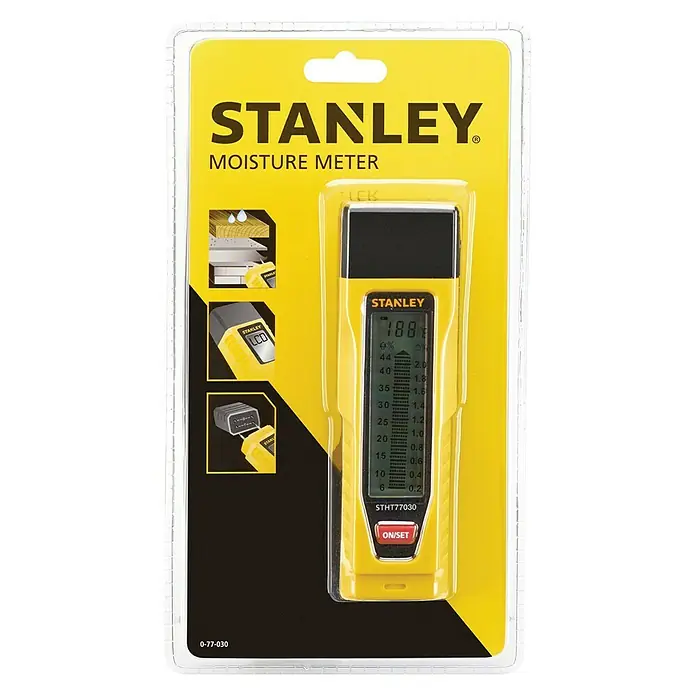 Stanley Medidor de humedad 0-77-030 - Apto para: Materiales de construcción/madera