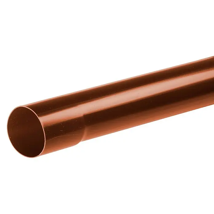 Dakota Tubo bajante - Ø 80 mm, Largo: 1 m, PVC, Cobre
