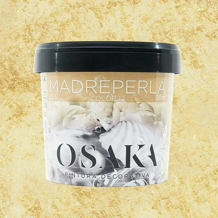 Osaka Pintura para efectos decorativos Madreperla - Dorado, 2,5 l