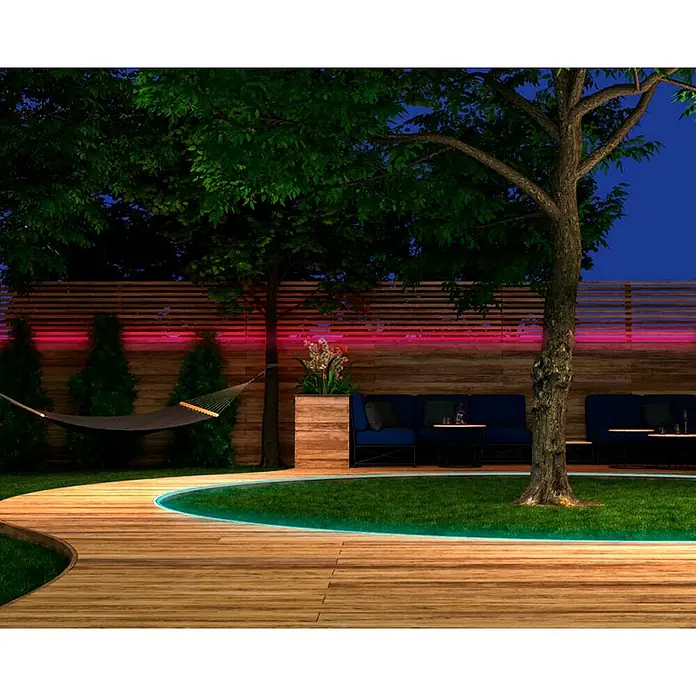 Müller-Licht Tint LED-Band Outdoor - Länge: 5 m, 36 W, 1.200 lm, Mehrfarbig - Stimmungsaufnahme