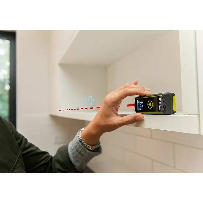 Ryobi Laserentfernungsmesser RBLDM20 - Messbereich: 0,15 - 20 m - Anwendungsbeispiel