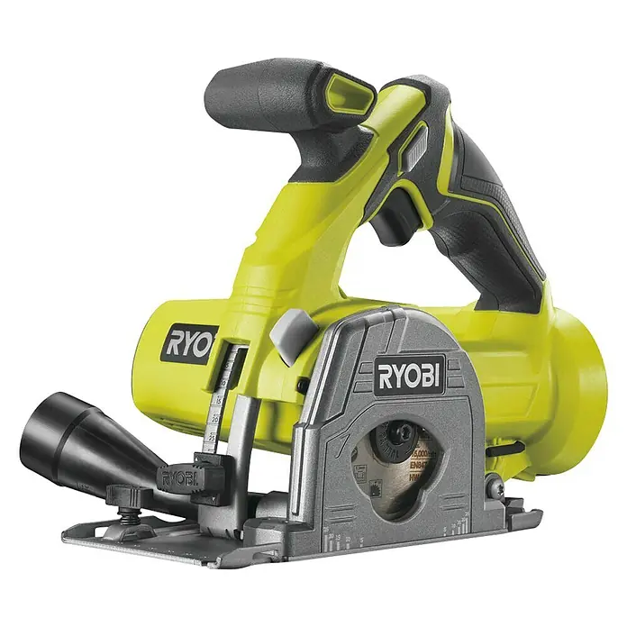 Ryobi ONE+ Akku-Tauchsäge R18MMS-0 - 18 V, Ohne Akku, Leerlaufdrehzahl: 4.250 U/min - Diagonale Ansicht