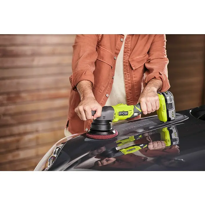 Ryobi ONE+ Akku-Exzenterschleifer R18P-0 - 18 V, Ohne Akku, 125 mm - Anwendungsbeispiel