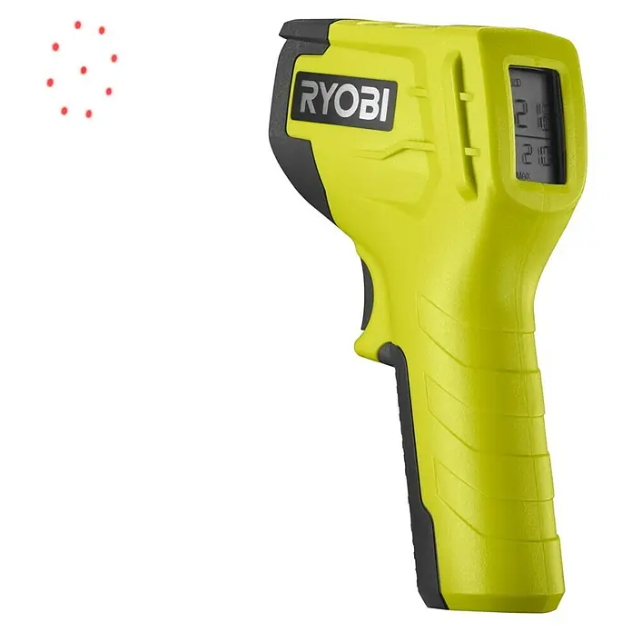 Ryobi Infrarot-Thermometer RBIRT08 - Messbereich: -50 °C bis +500 °C - Anwendungsbeispiel