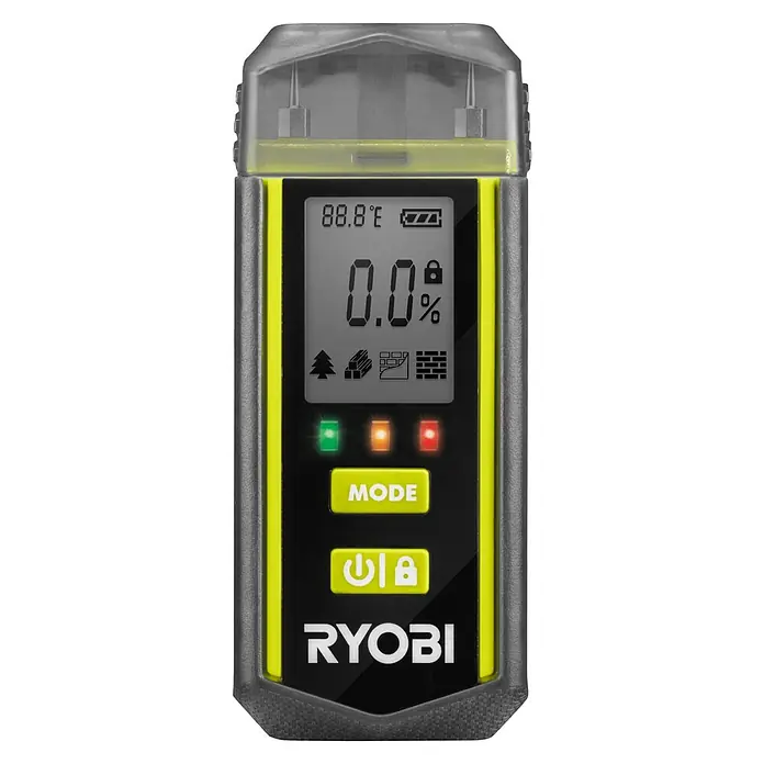 Ryobi Feuchtigkeitsmessgerät RBPINMM1 - Geeignet für: Baumaterialien/Holz - Vorderansicht