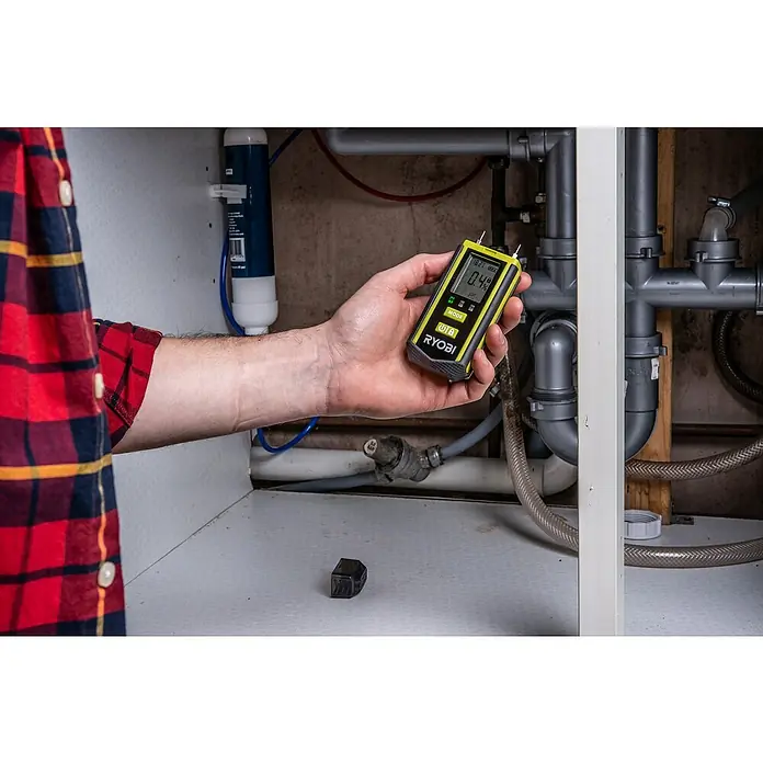 Ryobi Feuchtigkeitsmessgerät RBPINMM1 - Geeignet für: Baumaterialien/Holz - Anwendungsbeispiel