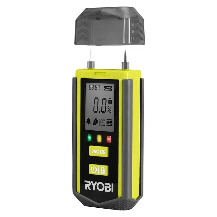 Ryobi Feuchtigkeitsmessgerät RBPINMM1 - Geeignet für: Baumaterialien/Holz - Diagonale Ansicht